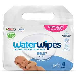 WATERWIPES 100% BIO odbouratené ubrousky 4x60ks