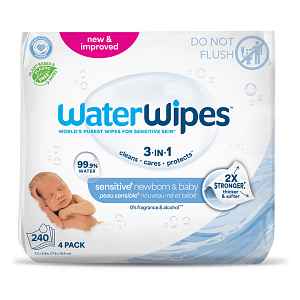 WATERWIPES 100% BIO odbouratené ubrousky 4x60ks