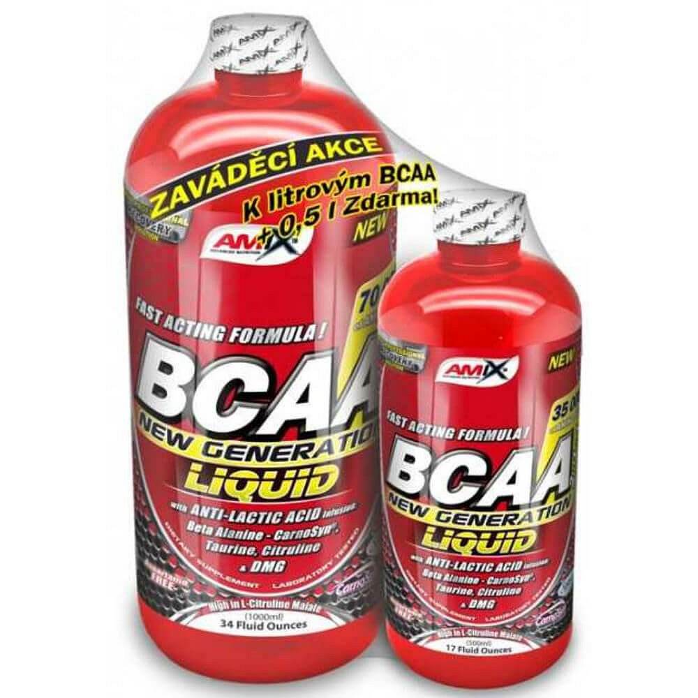 AMIX BCAA NEW Generation 1000 ml + 500 ml red raspberry