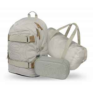 Baagl SET 3 Skate Mist: batoh, penál, sportovní taška