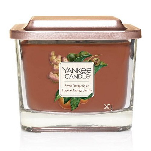 Yankee Candle Aromatická svíčka střední hranatá Sweet Orange Spice  347 g