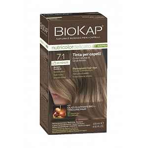 BIOKAP Nutricolor Delicato Rapid 7.1 Střední blond studená barva na vlasy 135 ml