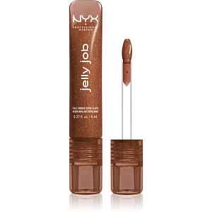 NYX Professional Makeup Jelly Job zářivý lesk na rty se zvětšujícím efektem odstín Bling Me Jelly 7.5 ml