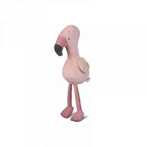 Saro Baby plyšová hračka Jungle Party Longlegs Flamingo