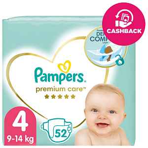 PAMPERS Premium Care Maxi 8-14kg dětské pleny 52ks