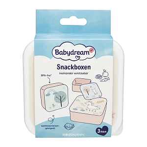 Babydream Svačinový box, různé druhy  3 ks