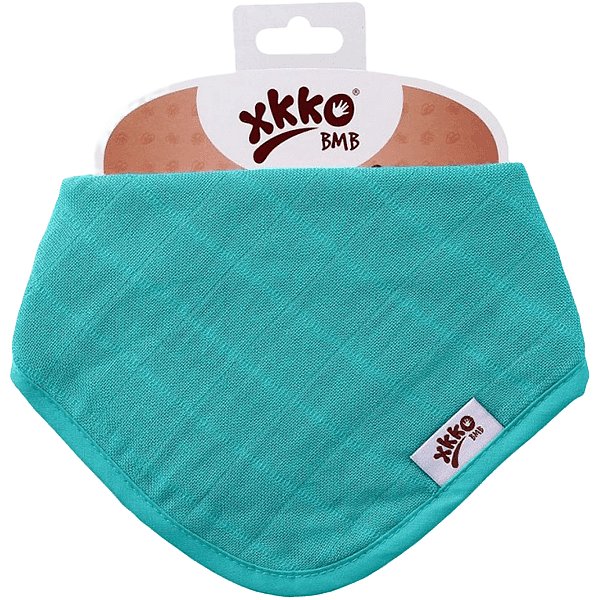 KIKKO Bambusový slintáček/šátek Colours (1 ks) – turquoise