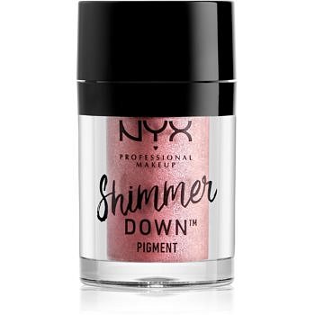 NYX Professional Makeup Shimmer Down Pigment  sypké oční stíny s vysokou pigmentací odstín Mauve Pink 1,5 g