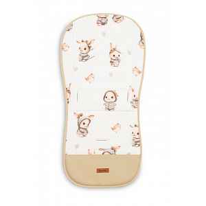 SENSILLO Vložka do kočárku, mušelín, Králičci, béžová