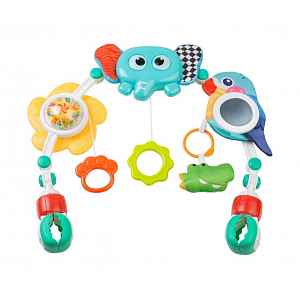 Toyz Senzorický oblouk Slon – zrcátko, chrastítka, 0–18m
