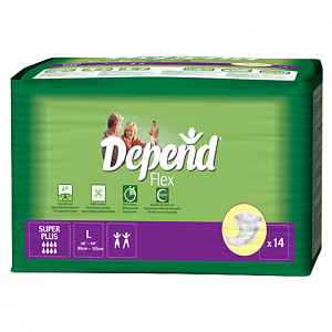 Depend plenkové kalhotky Flex Super Plus L 14ks