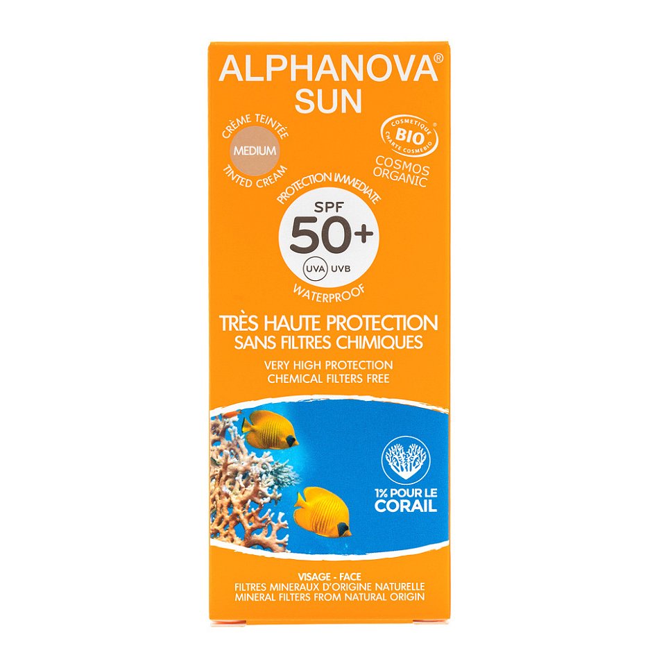 Alphanova SUN BIO Opalovací krém tónující SPF50+ 50 g