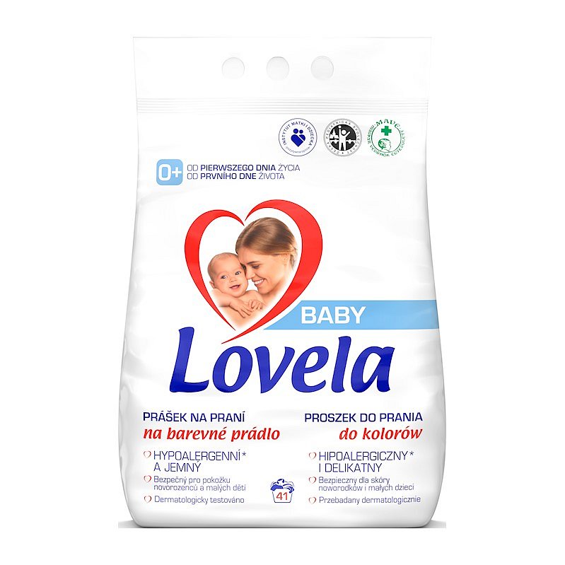 LOVELA Baby prášek na praní na barevné prádlo 4,1 kg / 41 pracích dávek