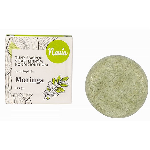Navia Tuhý šampon s kondicionérem proti lupům Moringa 25g
