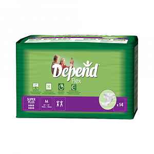 Depend plenkové kalhotky Flex Super Plus M 14ks