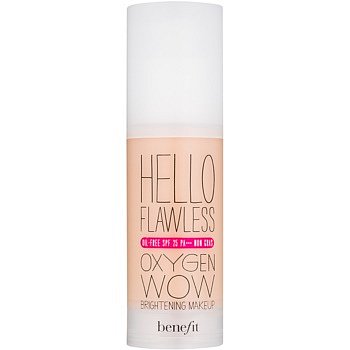 Benefit Hello Flawless Oxygen Wow tekutý make-up SPF 25 odstín Honey "I´m So Money" 30 ml