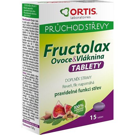 Fructolax Ovoce&Vláknina TABLETY 15
