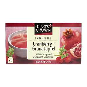 King's Crown Ovocný čaj s příchutí brusinek a granátového jablka 40 g