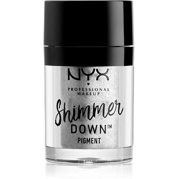 NYX Professional Makeup Shimmer Down Pigment  sypké oční stíny s vysokou pigmentací odstín Platinum 1,5 g