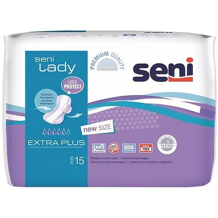 Seni Lady Extra Plus 15 ks inkontinentní vložky