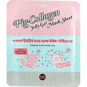 Plátýnková kolagenová pleťová maska Pig Collagen (Jelly Gel Mask Sheet) 25 ml