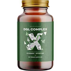 BrainMax DGL Complex (Deglycyrrhizinovaná lékořice), 100 rostlinných kapslí