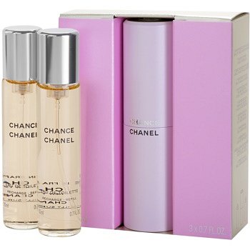 Chanel Chance toaletní voda (1x plnitelná + 2x náplň) pro ženy 3x20 ml