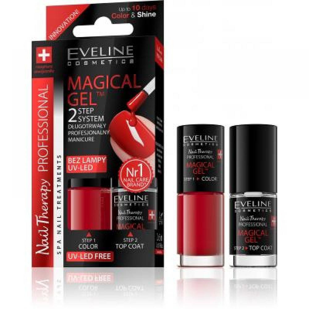 EVELINE Spa Nail Therapy Magical Gel 01 – červená 2x5 ml