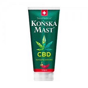 SwissMedicus Koňská mast s CBD hřejivá 200ml