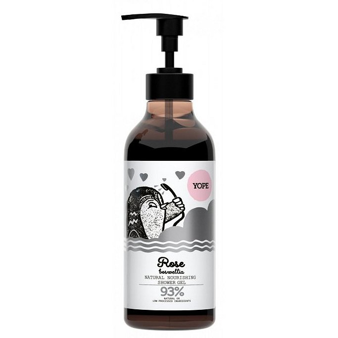 Yope Vyživující sprchový gel růže a kadidlo 400ml