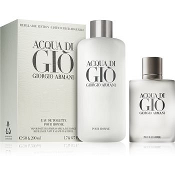 Armani Acqua di Giò Pour Homme dárková sada IV. toaletní voda 50 ml + toaletní voda náplň 200 ml