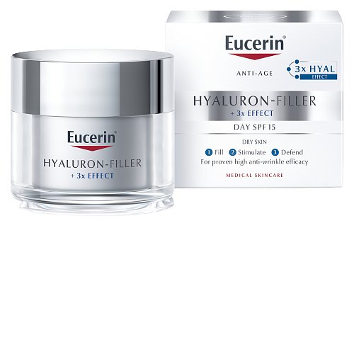 Eucerin Hyaluron-Filler+3xEffect denní suchá 50ml