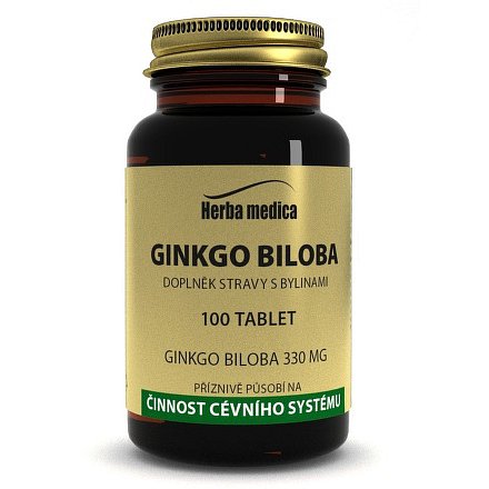 Herba medica Ginkgo biloba 330 mg, 100 tbl.