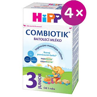 HiPP 3 JUNIOR Combiotik mléko 4x500g