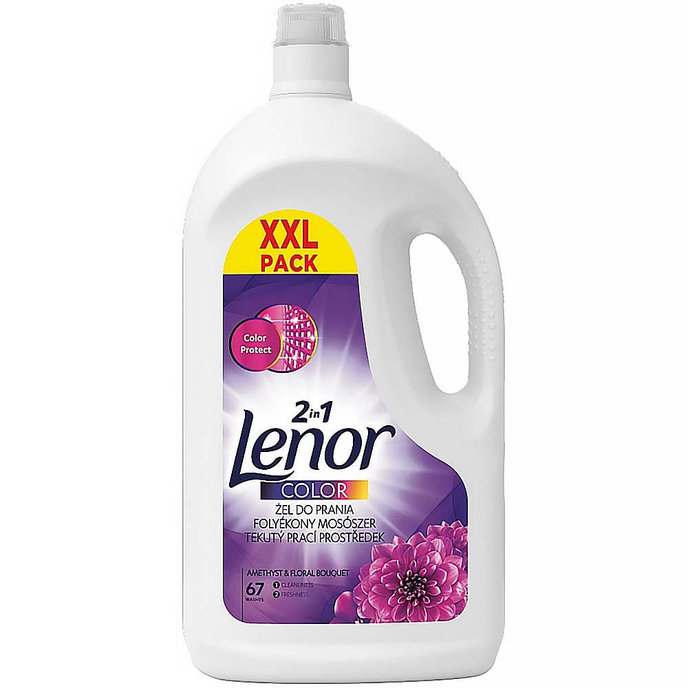 LENOR Amethyst & Floral Bouquet Tekutý prací prostředek 67 praní