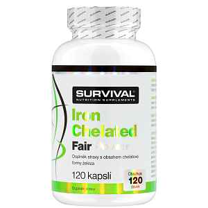 Survival Železo Iron Chelated 120 cps