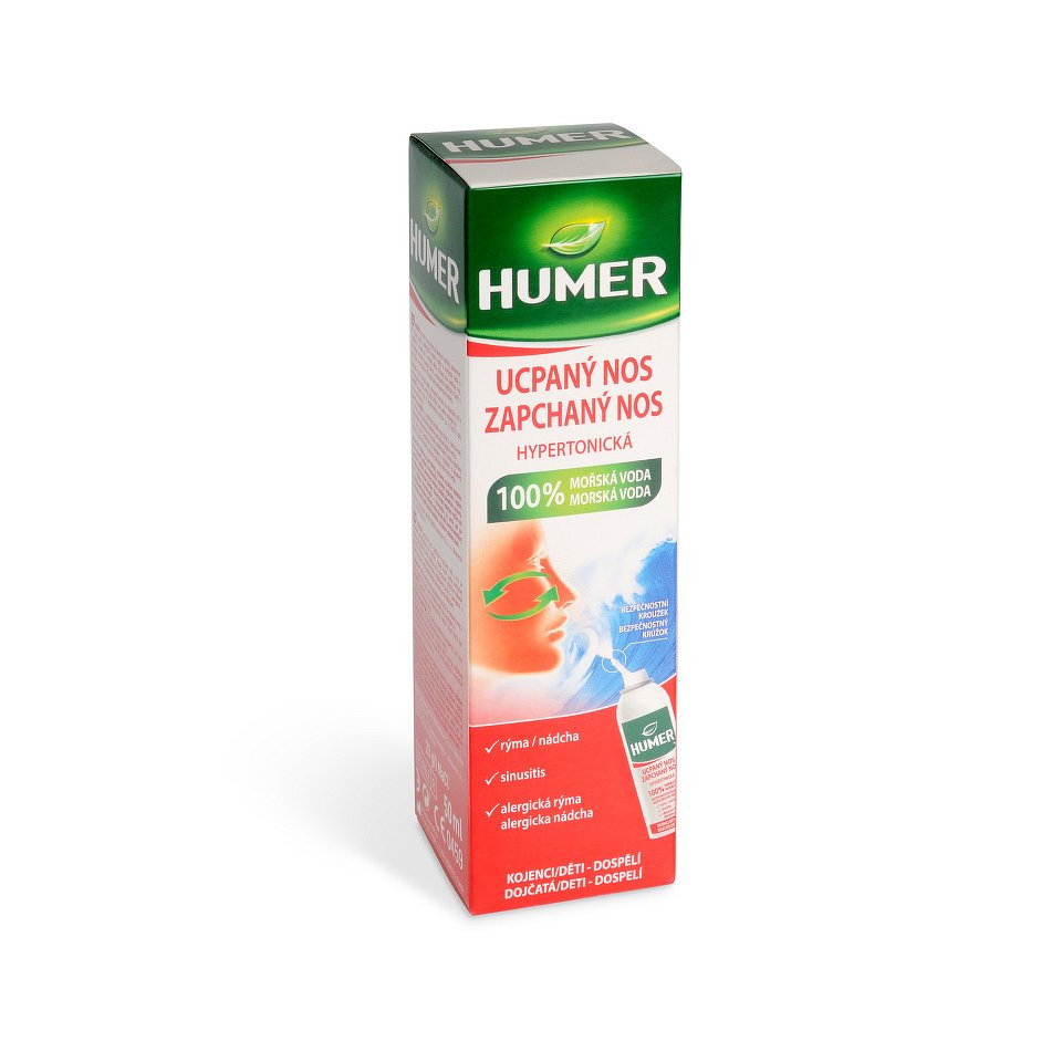 Humer Ucpaný nos 100% mořská voda hypertonic.50ml