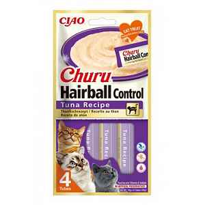 Churu Cat Hairball Tuna Recipe 4x14g