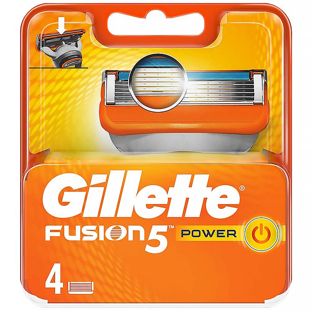 Gillette FUSION POWER náhradní hlavice 4ks 5 břitů