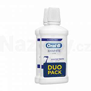 Oral-B 3D White Luxe Perfection Ústní Voda bez alkoholu 500 ml dvojbalení