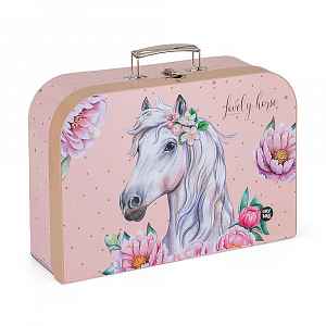 Oxybag Kufřík lamino 34 cm - kůň romantic