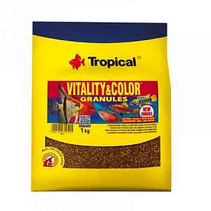 Tropical Vitality&Color Granules 1kg granulované krmivo s vyfarbujúcim a vitalizující
