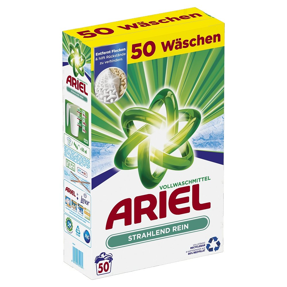 Ariel Universal prací prášek Box, 50 praní   3,25 kg