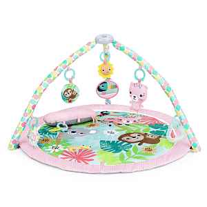 BRIGHT STARTS Deka na hraní pro rozvoj motoriky a smyslů POP 'N Wiggle Rosy Rainforest™, 0m+