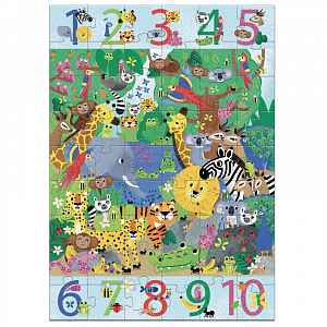 Djeco vyhledávací puzzle Džungle - 54 pcs
