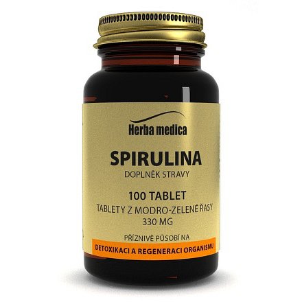 Herba medica Spirulina 330 mg, 60 kapslí