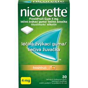 Nicorette FreshFruit Gum 4mg léčivá žvýk.guma 30