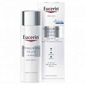 Eucerin Hyaluron-Filler + 3xEffect denní krém pro normální a smíšenou pleť 50ml