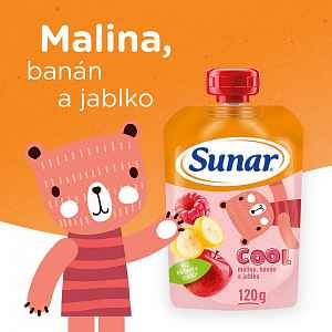 Sunárek Cool ovoce malina banán jablko 120g