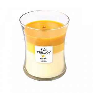 WoodWick Frutits of Summer Trilogy Váza ( letní ovoce ) - Vonná svíčka 275 g